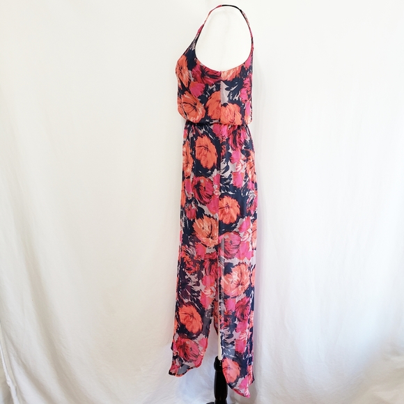 LUSH Red Floral Surplice Maxi Dress - Picture 3 of 6